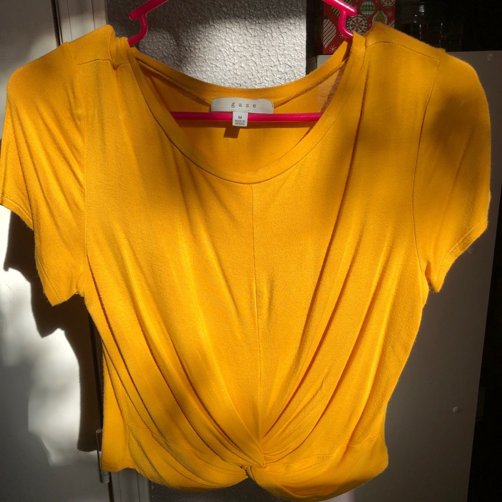 Yellow Crop Top